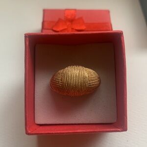 Vintage Gold Dome Ring. Sz. 5.5